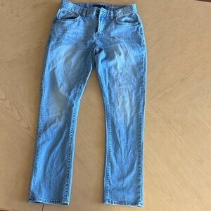 Aeropostale Men's Straight Jeans in Light Blue size 28x30
